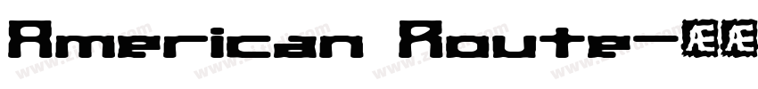 American Route字体转换